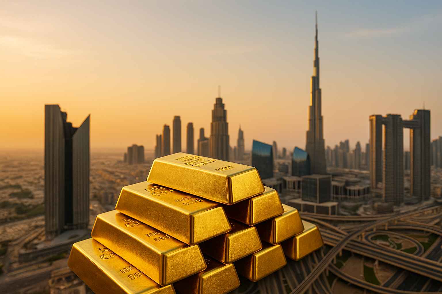 الذهب في الإمارات : مركز إقليمي واستثماري عالمي