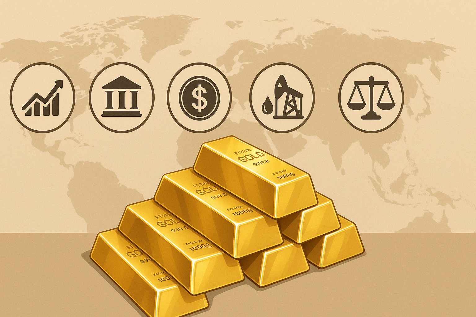 أهم العوامل التي تؤثر على أسعار الذهب عالمياً