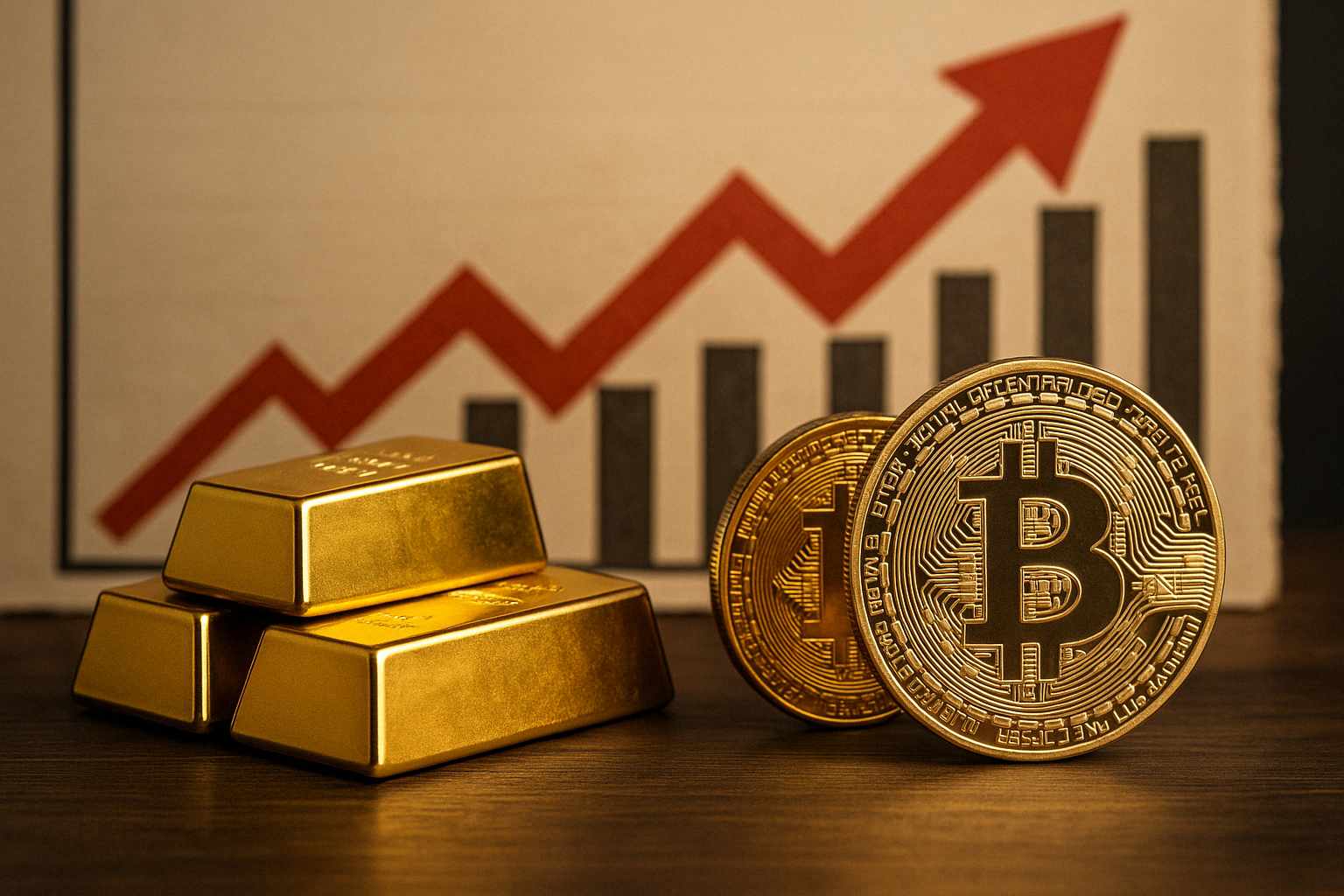 الذهب والعملات الرقمية: من الرابح الحقيقي في زمن التضخم؟