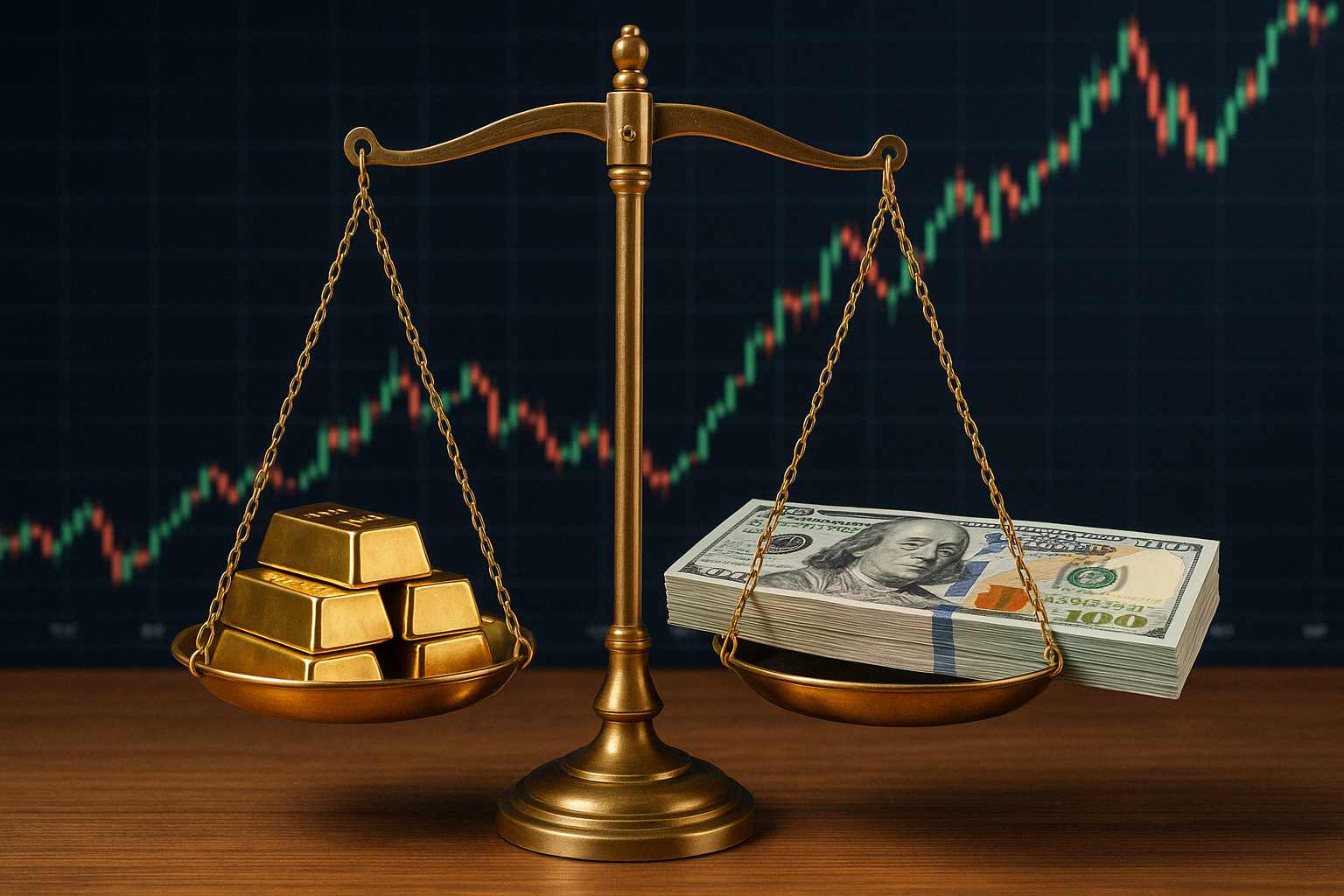 تداول الذهب مقابل الدولار