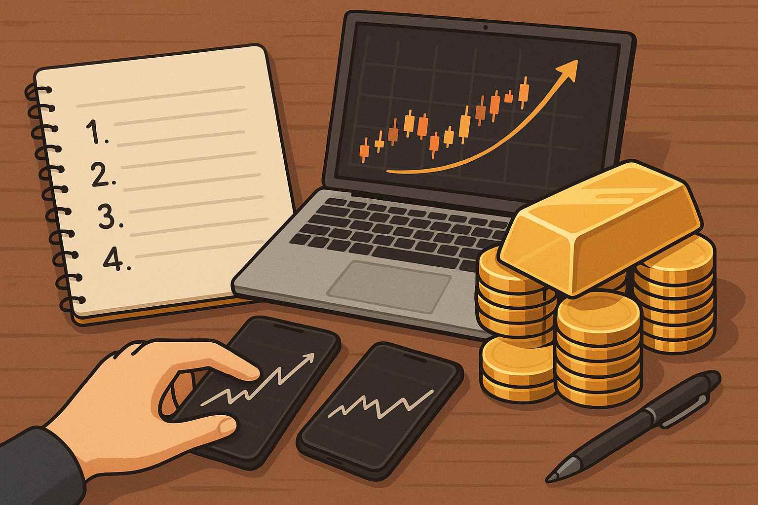 دليل المبتدئين لتداول الذهب عبر الإنترنت كيف تبدأ خطوة بخطوة؟