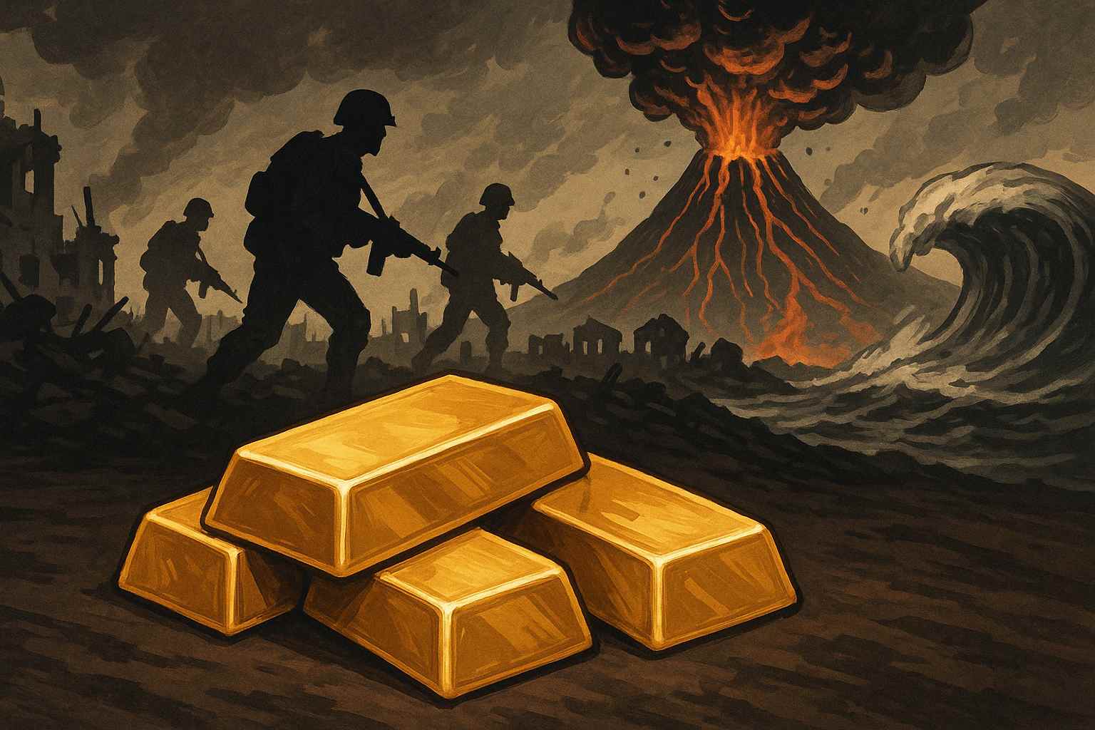 كيف تؤثر الأزمات العالمية مثل الحروب والكوارث على الذهب؟