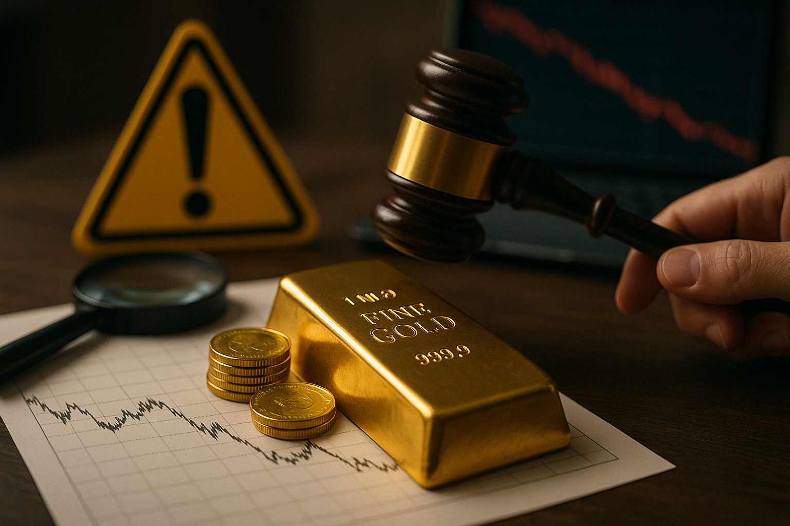 هل تداول الذهب آمن؟ المخاطر الشائعة وكيفية تجنبها